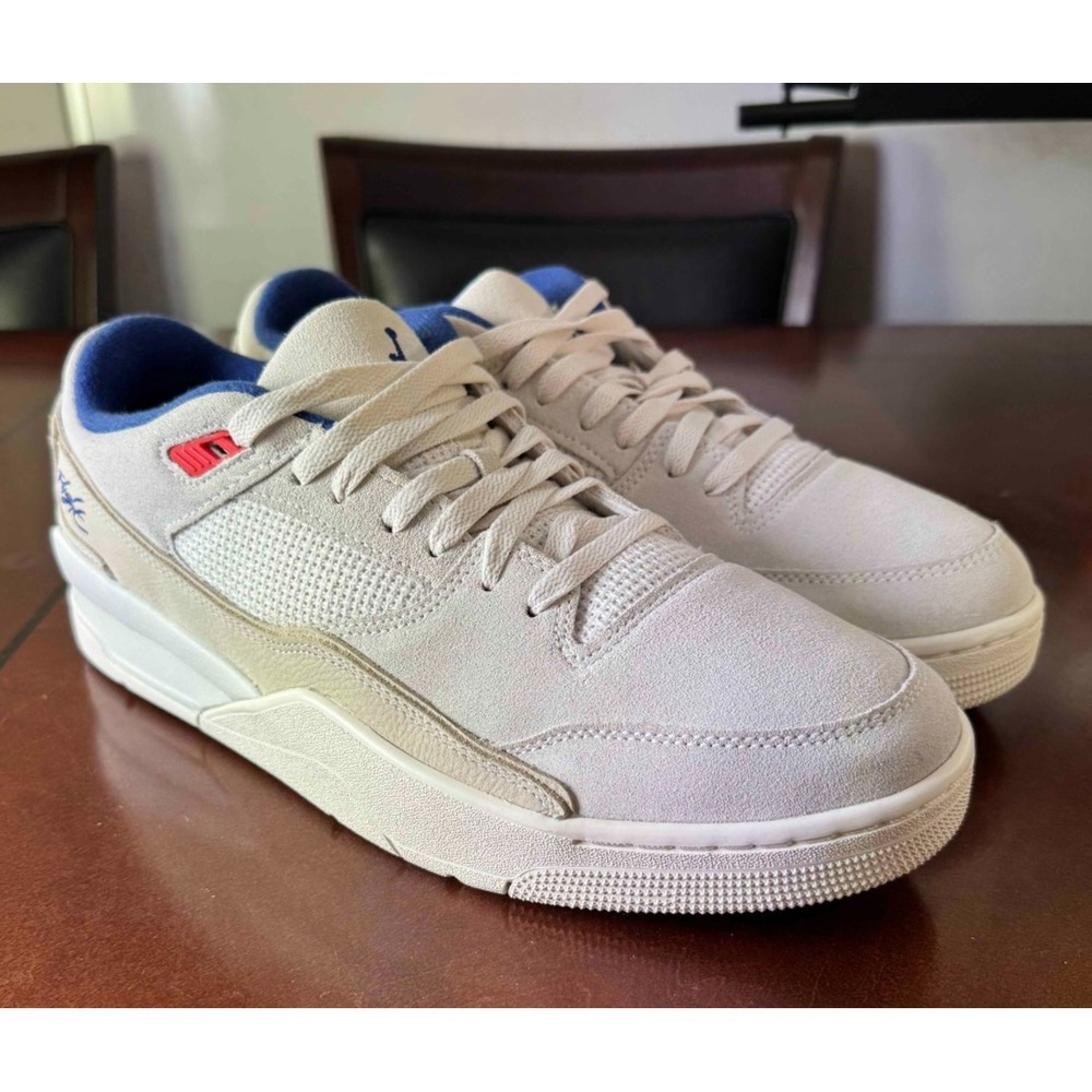 Jordan Flight Court Low Mens 13 Beige Royal Blue Sneakers New No Box HF3255-005 - Picture 11 of 11